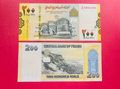 Yemen  200 Rials  2018  PICK 38 ( Uncirculated )