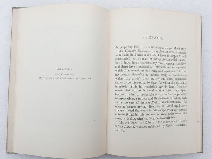 Horace Epodes and Ars Poetica.