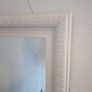 Mirror white with patterned edging Image 2