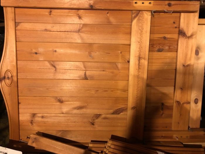 cot bed & wardrobe