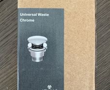 Aqualla Universal Waste in Chrome (UW-CH) for a basin