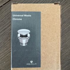 Aqualla Universal Waste in Chrome (UW-CH) for a basin