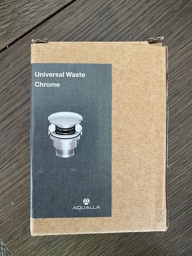 Aqualla Universal Waste in Chrome (UW-CH) for a basin