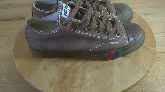 Rare Sample Mens PRO-Keds Royal Lo Brown Leather Sneakers Size Ire 8 / EUR 42