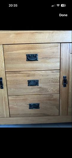Solid oak sideboard