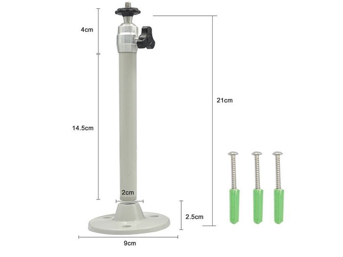 6mm Camera Monopods 21cm Projector Tripod Metal Wall Mount 1/4 Hanger Mounting Kit TD90 TD95 P62 Mini Projector Camera Bracket