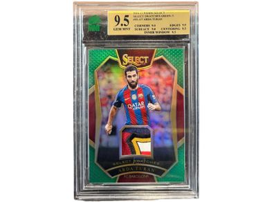 9.5 Gem Mnt 2016-17 Panini Select Select Swatches Green /5 #ss-at Arda Turan