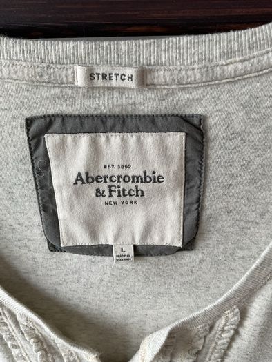 top Abercrombie & fitch long sleeve Henley size large
