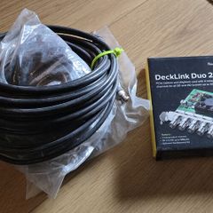 Blackmagic Deck Link Duo 2 (unused plus 3 x BNC cables)