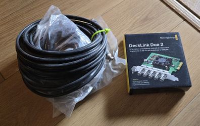 Blackmagic Deck Link Duo 2 (unused plus 3 x BNC cables)