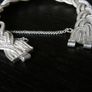 Woven .925 Silver Necklace & Bracelet Set, 74g Image 6