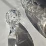 Pair of Victorian Cut Crystal Shaft and Globe Decanters | Original Numbered Stoppers Image 7