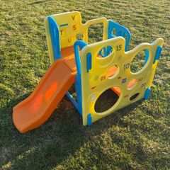 Kids Indoor/Outdoor Climbing Frame & Slide - Educational Play Centre