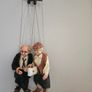 Vintage Czech Figurines Old man Joe and Woman Image 2
