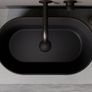 Lova Cera-Line 53 Matt Black Ceramic Countertop Washbasin Image 2