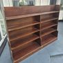 Bookcase Long slim former Ecclesiastical Vintage wooden 6ft long bookcase Image 7