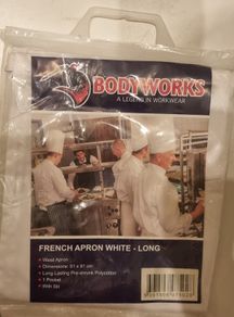 Chef white/ black apron New