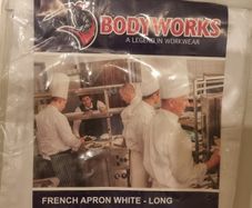 Chef white/ black apron New