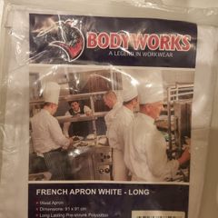 Chef white/ black apron New