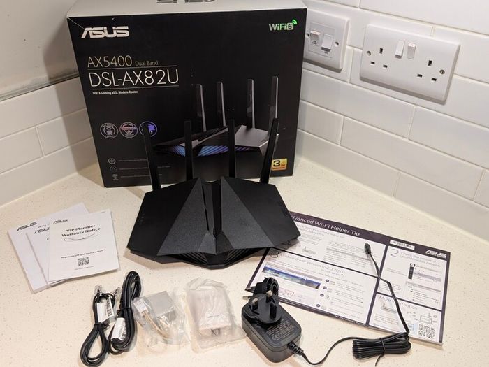 ASUS DSL-AX82U AX5400 Dual Band WiFi 6 Gaming Router DSL Modem Extendable