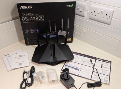 ASUS DSL-AX82U AX5400 Dual Band WiFi 6 Gaming Router DSL Modem Extendable