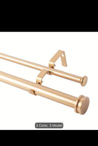 Double curtain rod