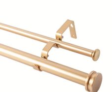 Double curtain rod