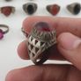 15 Traditional Brass Stone & Glass Rings Rustic Antique Jewellery Image 9
