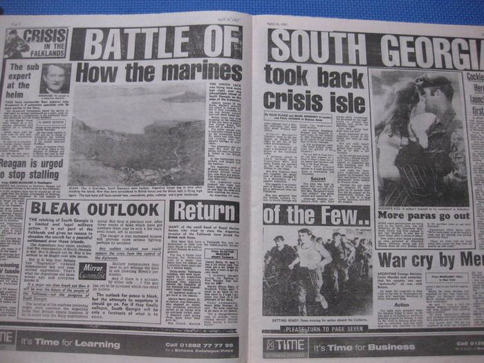 Replicas Of Daily Mirror Famous Front Pages