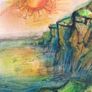 Ireland Inspired Aquarell Landscape from the Artist Image 5