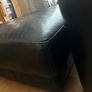 Black leather couch suite of 4 pieces Image 4
