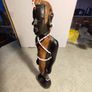 Vintage Authentic African Folk Art Masai Warrior  of Wooden Sculpture Statue Kenya. Image 4