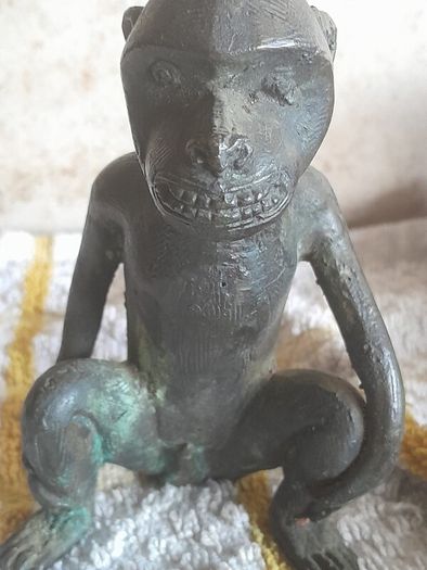 old bronze monkey