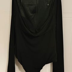 Zara Woman Trf Black Bodysuit Size M