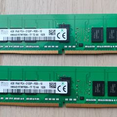 8gb Sk Hynix Ddr4-2133 Ecc Registered Server Ram, 2x4gb, Hma451r7mfr8n-tf