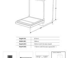 Brand New Integrated Dishwasher