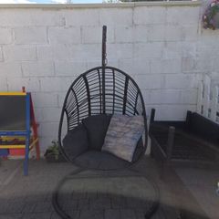 Large Hanging Egg Chair with Cushions