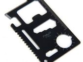 Multi Pocket 11 in 1 Credit Card Tool, Portable Outdoor Survival Camping Wallet Card Tools