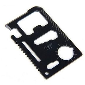 Multi Pocket 11 in 1 Credit Card Tool, Portable Outdoor Survival Camping Wallet Card Tools