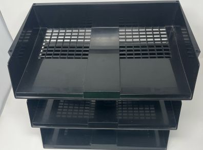 Side entry (Landscape) Paper tray/ File tray in Black.