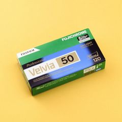 Fresh pack of Fujifilm velvia 50 in 120 format