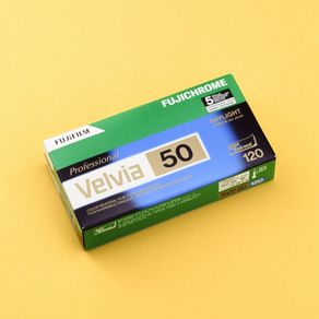 Fresh pack of Fujifilm velvia 50 in 120 format