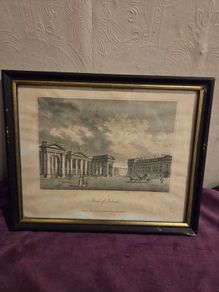 1817 Engraving of Bank of Ireland by James Malton