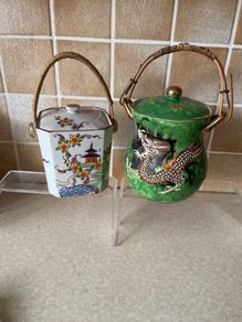 Japanese Koreans Biscuit Barrel & Japanese Green Drsgon Jam Biel