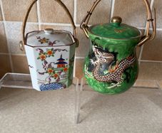 Japanese Koreans Biscuit Barrel & Japanese Green Drsgon Jam Biel