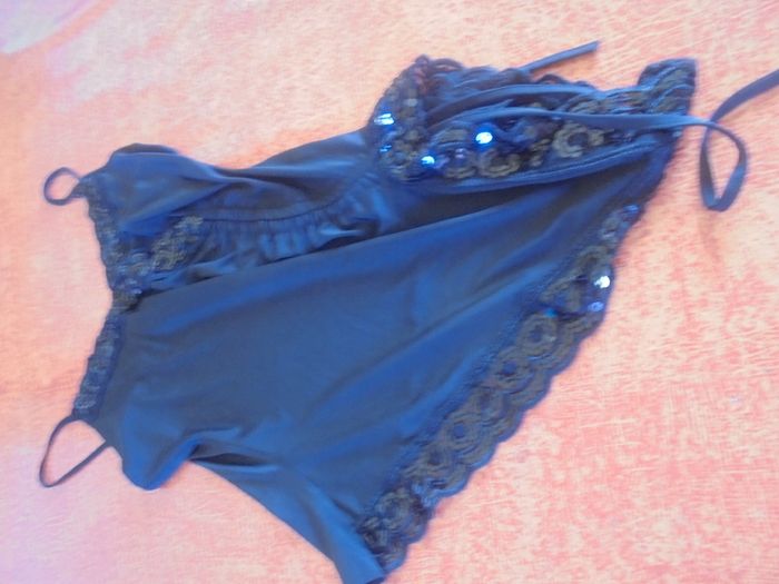 Black Lace String Top for Sale
