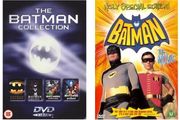 The Batman Movie 4 Disc DVD Collection Boxset with FREE Batman: The Movie 1966 (Brand New)