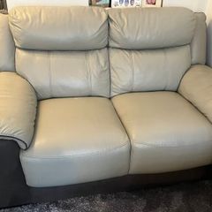 2 Tone Leather & Suede 2 Seater and 3 Seater