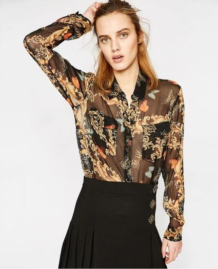 The Kooples Silk Blouse Size Uk 10