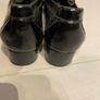 womens shoes loafers black lacquered leather size 5.5 Image 4